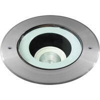 Encastré au sol tilt SOFIA IP67 LED COB 18W 2500lm(1944lm) CRI85 3000K 30º Acier inoxydable
