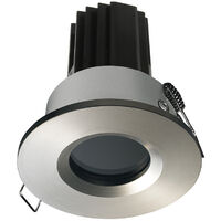 Plafonnier encastré PALMA Fijo redondo IP65 Dali LED COB 10.10W 1031lm(782lm) CRI97 4000K 50º Nickel mat