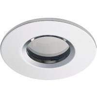 Plafonnier encastré PALMA Fijo redondo IP65 GU5.3 50W Chromé