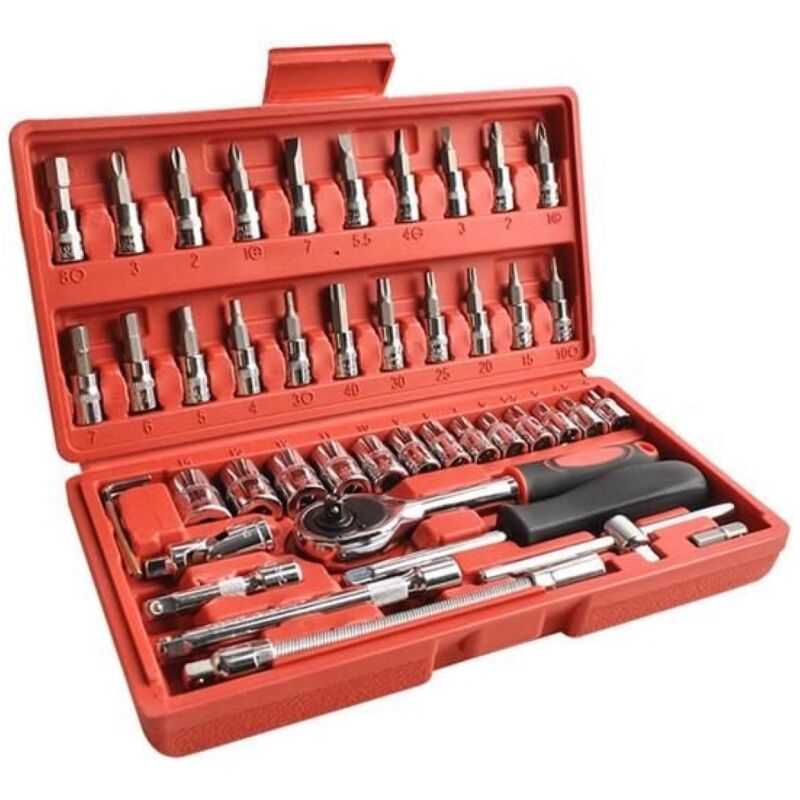Mallette outils 68 pièces - RONDY - Pinces, tournevis, clés mâles