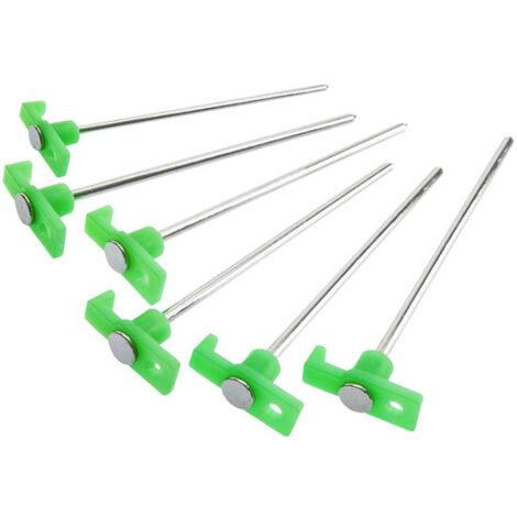 Lot de 6 Piquets de Tente 24cm s'allume dans le noir (1/3)