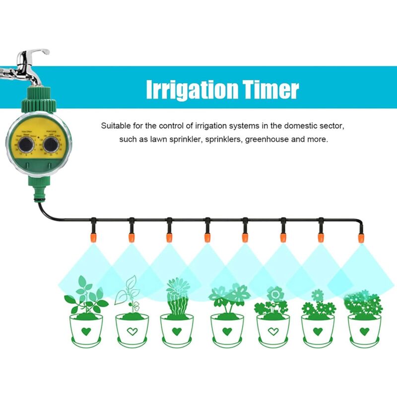Irrigateur Intelligent Avec Minuterie D'arrosage, Double