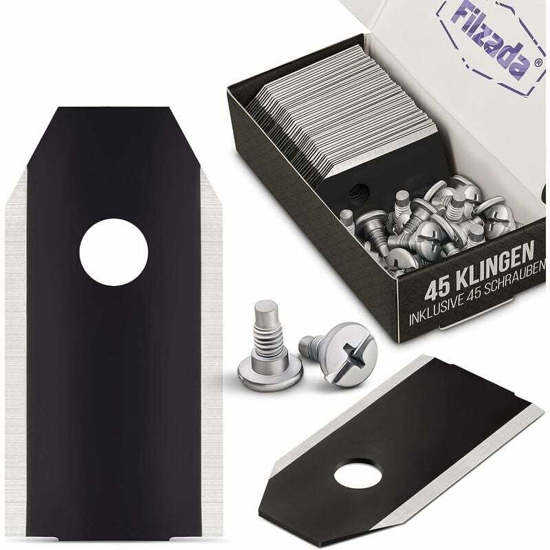 Lame Tondeuse Gazon 45x Lame De Rechange En Carbon Pour Tous Les Husqvarna Automower/Gardena/Yardforce - Lame Robot Tondeuse Lame Tondeuse Robot