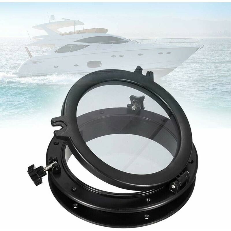 Hublot De Bateau, Hublot Universel En Verre Trempé Noir D'étanchéité Pour  Yacht De Bateaux De Camping-car 