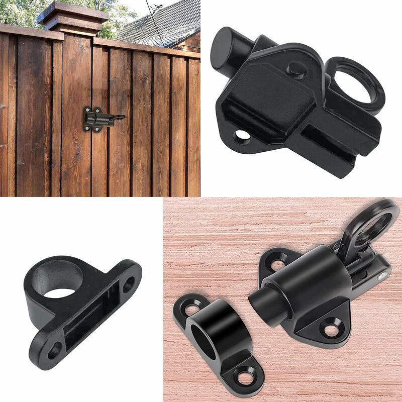 2 Pièces Verrou Porte à Rebond, Loquet Porte En Alliage D