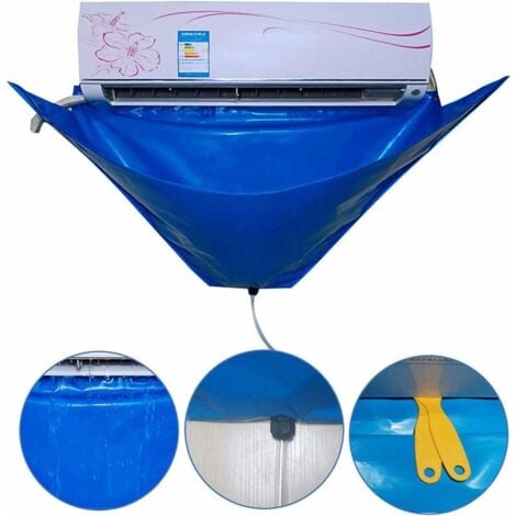 Couverture De Nettoyage De Climatiseur, Sac De Couverture étanche De Nettoyage De Climatisation Divisé Avec Tuyau D'eau Sac De Couverture De Nettoyage De Climatiseur étanche Pour Climatiseurs-DPZO