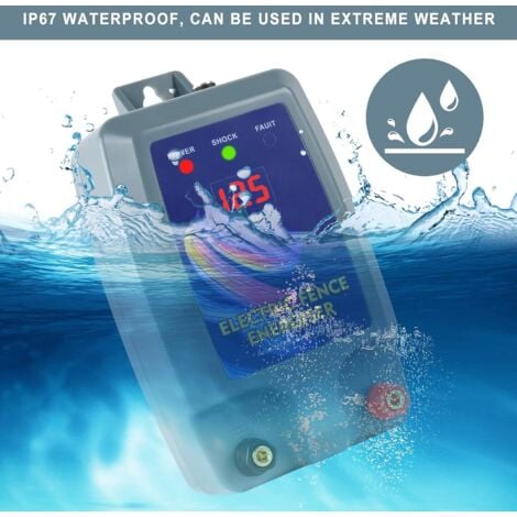 Kit de clôture électrique, Clôture électrique pour bétail, animaux, électrificateur de clôture, haute puissance, 3 modes d'alimentation pour élevage de volailles-DPZO