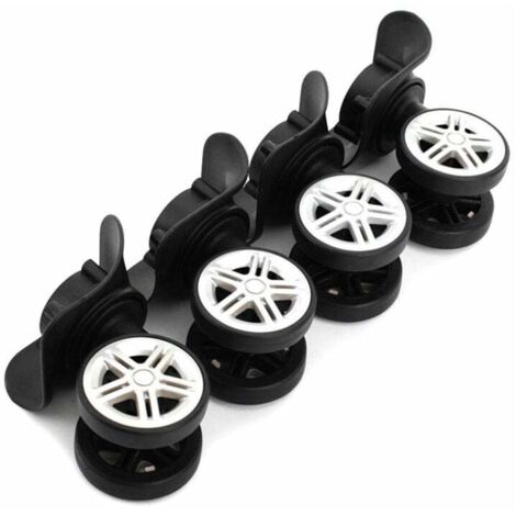 Paire De Roulettes De Valise Universelles De Rechange Durables En Caoutchouc Silencieux Multidirectionnelles Pour Roues De Réparation De Rechange | Leroy Merlin