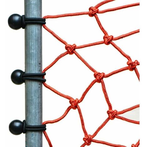 Lot de 4 cordes de quai élastiques Noir 1,2 m