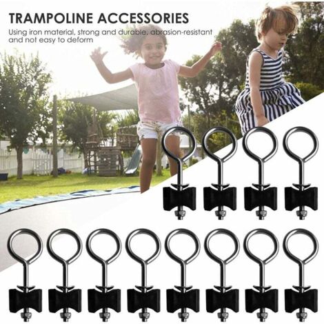 Kobmand Lot De 12 Vis Pour Trampoline - Acier Galvanisé - 85mm Longueur - Renfort Stabilité