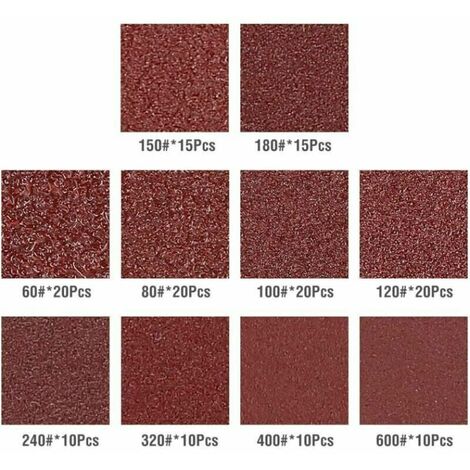 Lot De 50 Disques Abrasifs Excentriques De 150 Mm - Grain 600 À 6 Trous - Résistant Aux Additifs