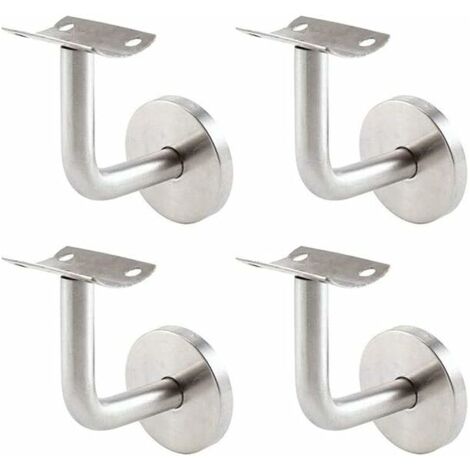 Lot De 4 Supports Muraux En Marbre - Crochets D'angle Réglables - Pour Accrocher Panneaux Lourds (pierre, Céramique) - Galvanisés