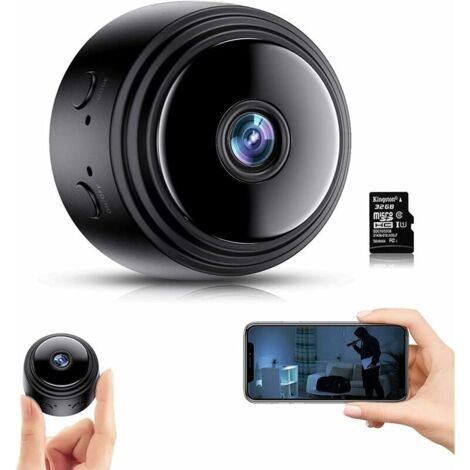 GABRIELLE Caméra de voiture avant intérieure 1080P Full HD avec vision  nocturne infrarouge et carte SD