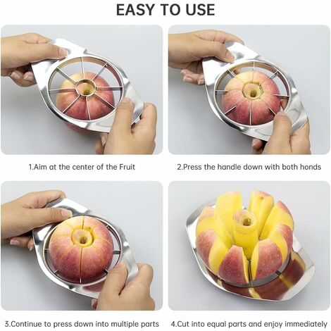 TRANCHEUSE de Pomme Poire Coupe Pomme Acier Inoxydable Outil aide à la  cuisine