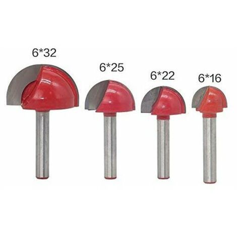 Qiilu Mèches De Routeur 6mm Shank 3D CNC Gravure V Groove Aiguille Pointe Routeur Bits Bois Bit