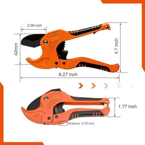 Coupe-Tuyaux Pneumatique 4 Pièces - Outil Pro Pour Tubes PVC, Silicone, Nylon Et Caoutchouc | Coupe Net Et Précis