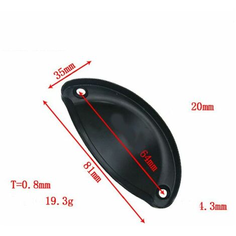 WishingTree Lot De 6 Poignées De Placard En Fer Bronze Style Vintage