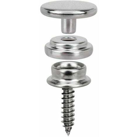 DPZO Lot de 150 boutons-pression en toile marine avec vis en métal de qualité marine de avec 2 pcs outils de réglage pour housse de bateau, meubles-DPZO