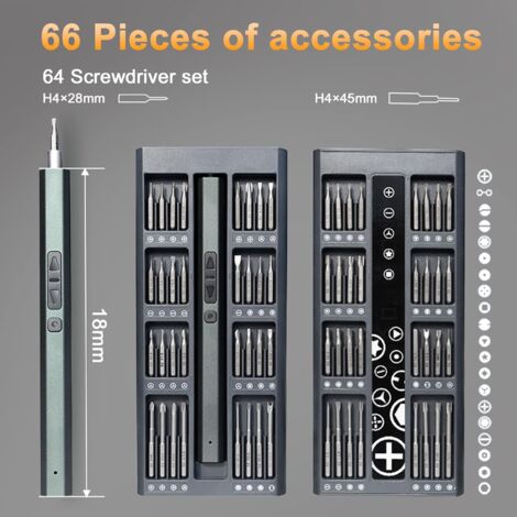 Tournevis électrique Miniature 48 En 1 - Kit De Précision Sans Fil Pour Téléphone, Ordinateur, Montre, Lunettes