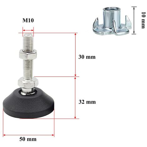 Vis De R Glage Meuble Pied R Glable Hauteur En Acier Inoxydable Toute Preuve M X Mm Pied