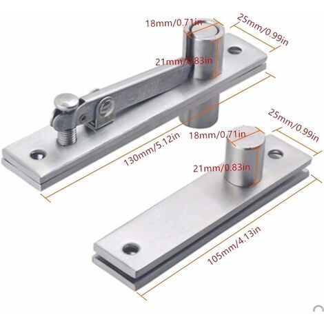 Lot De Charni Res De Porte Pivotantes Degr S De Rotation Cach E En Acier Inoxydable