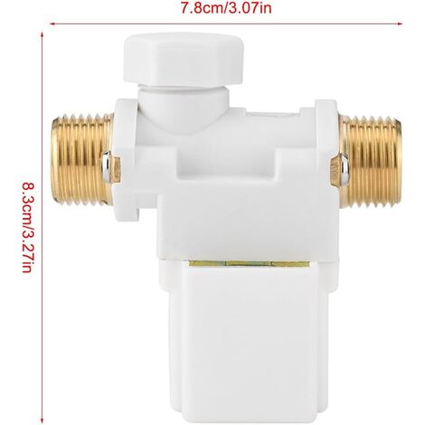 Électrovanne Eau Normalement Fermée G1/2 - 4.5V-6V DC - Avec Filtre - Pour Systèmes D'Arrosage Ou Fontaines - 12