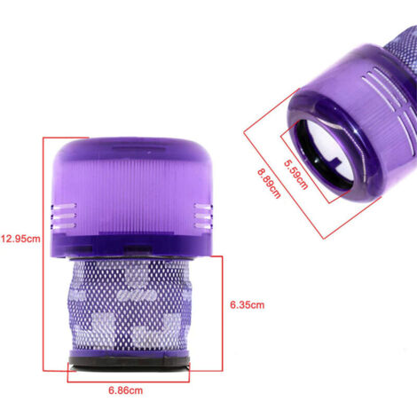 2 Pack Filtre de Remplacement pour Dyson V15 V11 SV14 Cyclone Animal Absolute Total Clean Aspirateur, Remplacer  DY-970013-02 & 97001302，