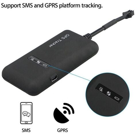 Traceur GPS, tracker en temps réel traceur de position, geo-fence, alarme, App gratuite antivol pour voiture moto camion, GT02A -63mm x 46mm x 17mm -