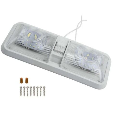 Plafonnier LED Encastrable 12 V – 12 LED, Ultra-fin, IP44 – Pour Camping-car, Bateau Ou Placard
