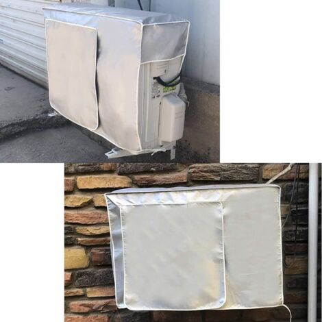 Bache Etanche Housse De Protection Pour Climatiseur Artibetter - Tissu étanche Argenté - 86x31,5x54cm Abri Pompe Piscine