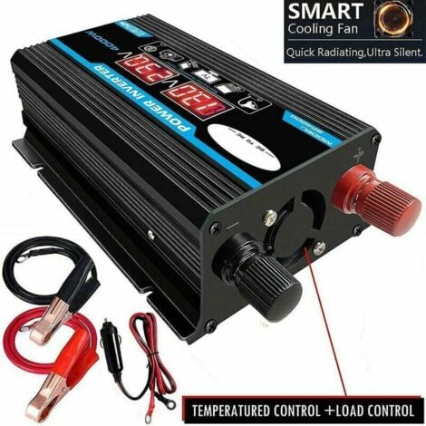 [JAMAIS UTILISÉ]Convertisseur Pur Sinus 12V 220V 4000W avec Onduleur Onde Sinusoïdale Pure, Transformateur équipé d'une Prise EU, d'un Port USB, d'un Port Type-C et d'un Écran LCD.-DPZO