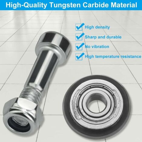 [JAMAIS UTILISÉ]Molette de Coupe pour Carrelage en Carbure de Tungstène, Roulette de Coupe pour Carrelette de 22mm, Roue de Coupe de Carrelage pour Machine de Découpe de Carreaux Manuelle de 2 à 20mm.