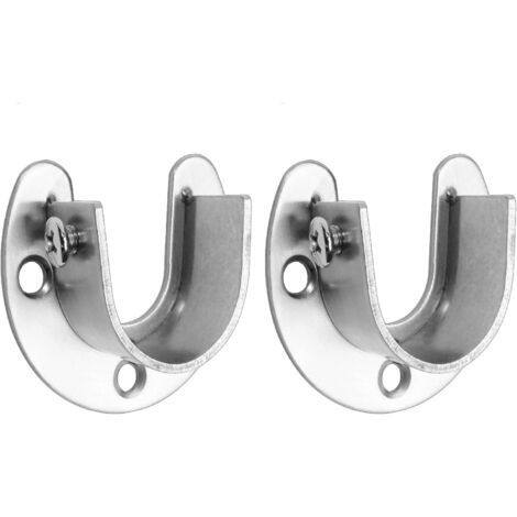 Support Tringle En U Lot De 4 Supports En U Pour Tringle à Rideau - Acier Inoxydable - Diamètres 22 Mm Et 25 Mm - Pour Placard, Douche, Rangement Support Tringle En U Lot De 4 Supports En U Pour Tringle à Rideau - Acier Inoxydable - Diamètres 22 Mm Et 25 Mm - Pour Placard, Douche, Rangement