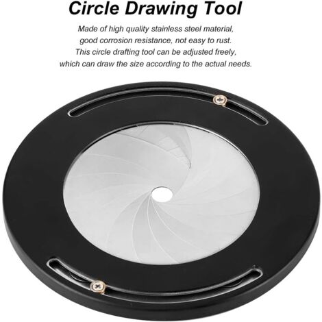 Outil De Dessin De Cercles Réglable - Compas à Règle En Métal - Pour Menuiserie, Couture, Bricolage (1 Pièce) - 2