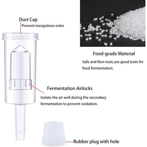 Barboteur Fermentation, 3PCS Airlock Fermentation, Bonde de ...