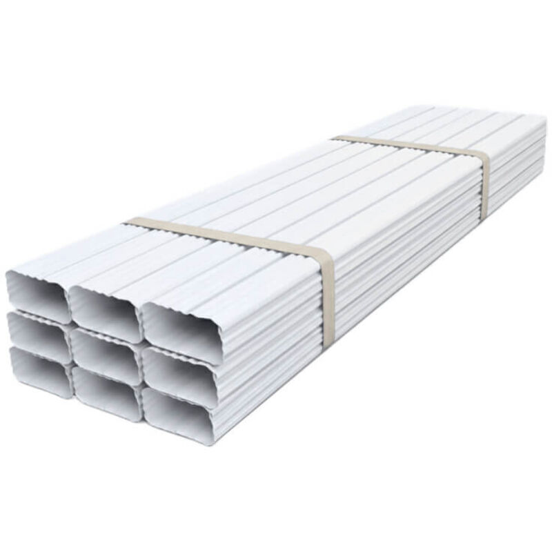 Lot De 15 Rallonges De Descente Gouttière Amerimax 27-075 - Aluminium Blanc 2L X 3L X 15P