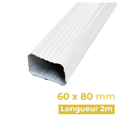 Tuyau 2m 60 x 80 - Descente rectangulaire en alu - B3 - ALUHOME
