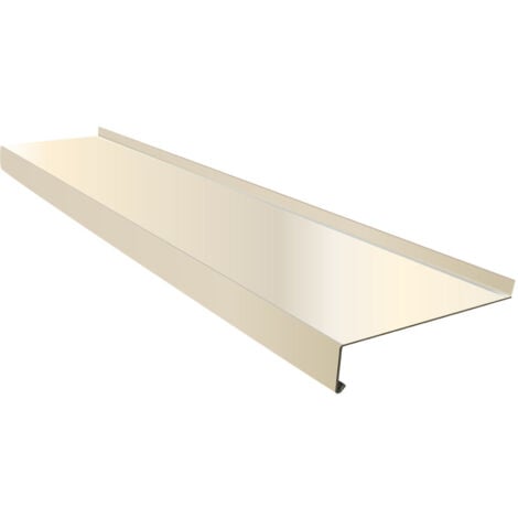 Appui de fenêtre avec relevé 15/10eme 2m - 100mm - RAL1015 - ALUHOME