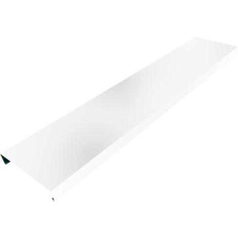 Couvertine 2m PREMIUM en alu 15/10ème - tête de mur Couleur - Blanc pur - RAL 9010, Largeur - 320 mm, Longueur - 2 m linéaires - ALUHOME