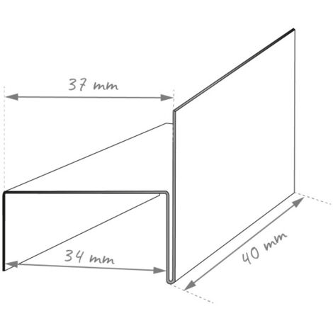 Patte de fixation en alu pour habillage de bandeau - ALUHOME