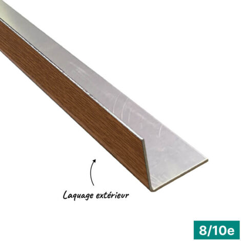 Cornière ECO 2mL en alu 8/10ème 30x30mm - laquage extérieur - CD28 - ALUHOME