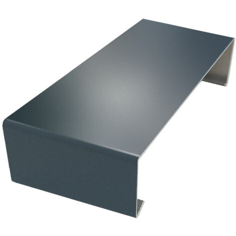 Eclisse extérieure pour couvertine alu Couleur - Gris Anthracite - RAL 7016, Largeur - 210 mm - ALUHOME