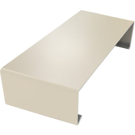 Eclisse extérieure pour couvertine alu Couleur  - Ivoire clair - RAL 1015, Largeur - 210 mm - ALUHOME