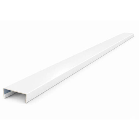 Nez de cloison 2m60 en alu 15/10ème - 74mm - RAL9010 - ALUHOME