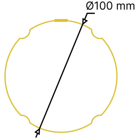 Cuvette de raccordement en alu Ø100mm - BA6 - ALUHOME
