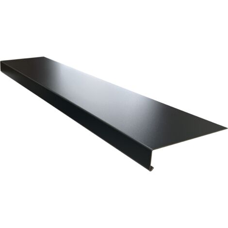 Appui de fenêtre extérieur 15/10eme 2m - 100mm - RAL9005 - ALUHOME