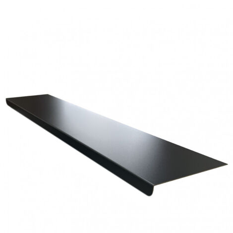 Rebord de fenêtre intérieur en alu 15/10ème - 1,40 m - 100mm - RAL9005 - ALUHOME