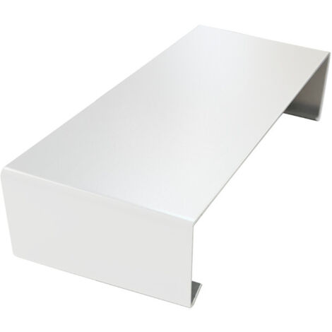 Eclisse extérieure pour couvertine alu Couleur - Blanc pur - RAL 9010, Largeur - 285 mm - ALUHOME