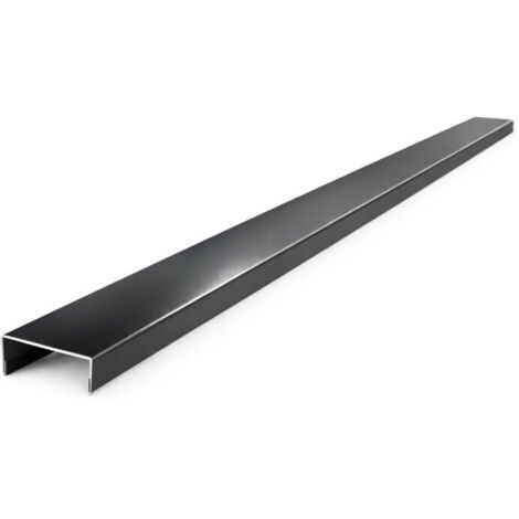 Nez de cloison 2m60 en alu 15/10ème - 78mm - RAL9005 - ALUHOME