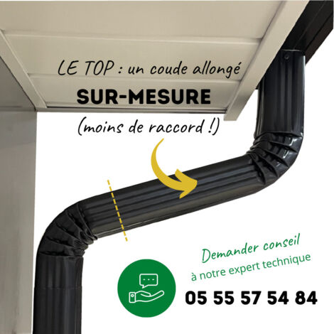 10 coudes frontaux 60 x 80 en alu à angle de 74° - BA6 - ALUHOME